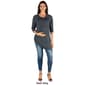 Plus Size 24/7 Comfort Apparel 3/4 Sleeve Tunic Maternity Top - image 4