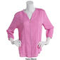 Womens Preswick &amp; Moore 3/4 Sleeve Gauze Shirt - image 3