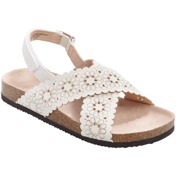 Girls White Mountain Gal Footbed Sandals - image 