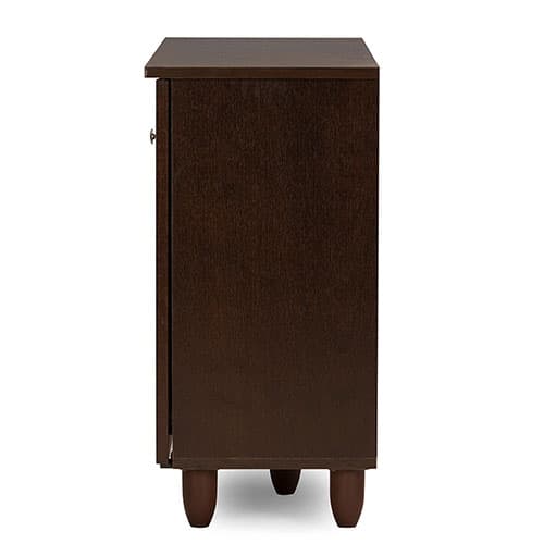 Baxton Studio Winda 3 Door Shoe Storage Cabinet