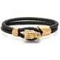 Mens 18kt. Gold Plated Dragon Head Bracelet - image 1
