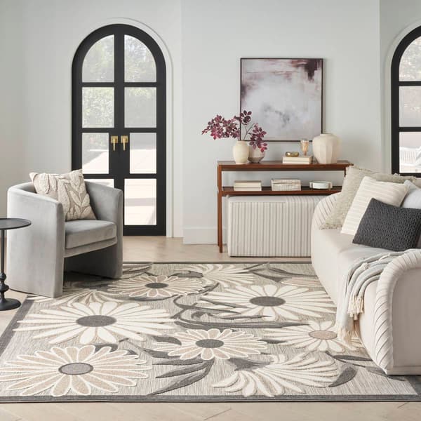 Nourison Aloha Daisy Contemporary Indoor/Outdoor Area Rug
