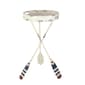 9th & Pike(R) White Metal Coastal Accent Table - image 1