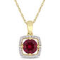 Gemstone Classics&#40;tm&#41; 10kt. Gold & Ruby Pendant Necklace - image 1