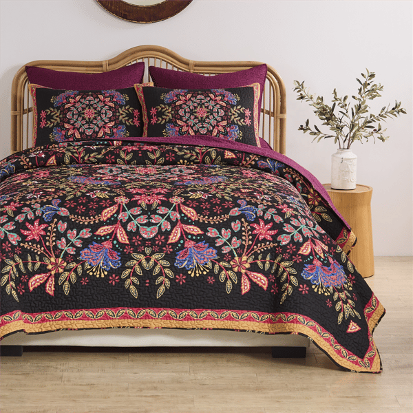Greenland Home Fashions™ Jessa Ornate Botannical Quilt Set