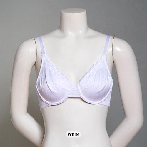 Womens Ellen Tracy Lace Trim Jacquard Bras 6409