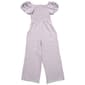 Girls (7-16) No Comment Embroidered Puff Sleeve Smocked Jumpsuit - image 2