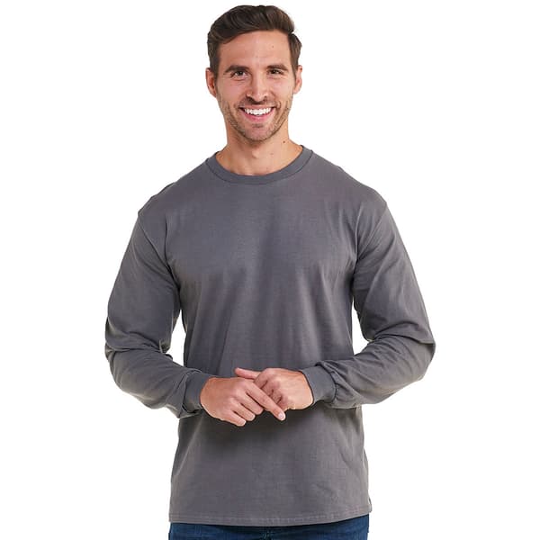Mens Gildan(R) Classic Long Sleeve Ultra Cotton Crew Neck Tee