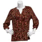 Plus Size Emily Daniels 3/4 Sleeve Abstract Disco Dot Blouse - image 1