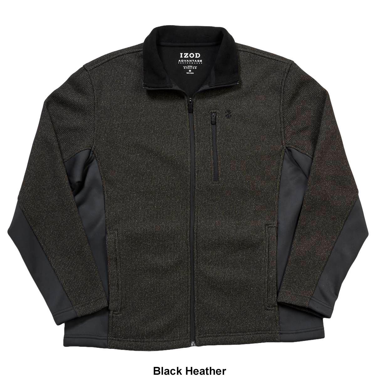 Sudaderas Con Y Sin Capucha Hombre IZOD Advantage Performance - Sudadera De Forro Polar Con Cuello Redondo Para Hombre, Terciopelo Granate, Granate De Terciopelo, M Izod Online Shop