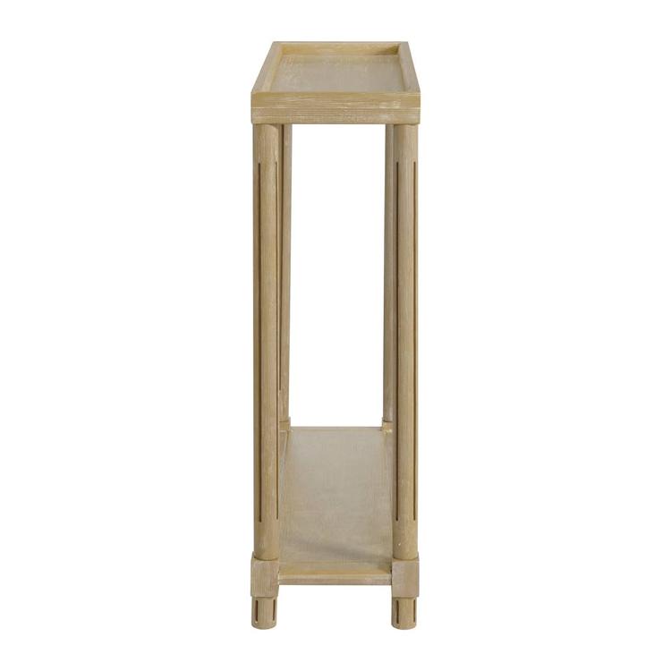 New Ridge Home Goods Harrison Side End Tables w/ Shelf - Oak