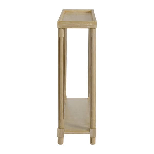 New Ridge Home Goods Harrison Side End Tables w/ Shelf - Oak