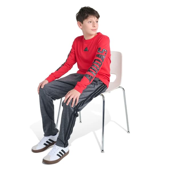 Boys (8-20) Adidas® Camo Logo Long Sleeve Tee - Pure Ruby