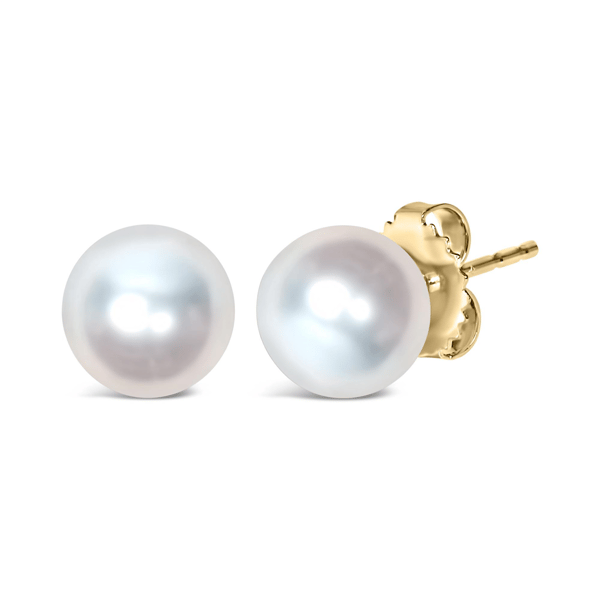 Haus of Brilliance 14kt. Gold 5.5-6mm Pearl Stud Earrings
