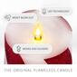 Luminara 3x4.5 Candy Cane Wide Stripe Flameless LED Pillar Candle - image 4
