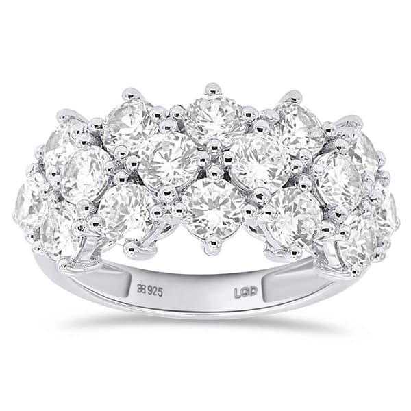 Nova Star(R) Sterling Silver 3ctw. Lab Grown Diamond Fashion Ring - image 