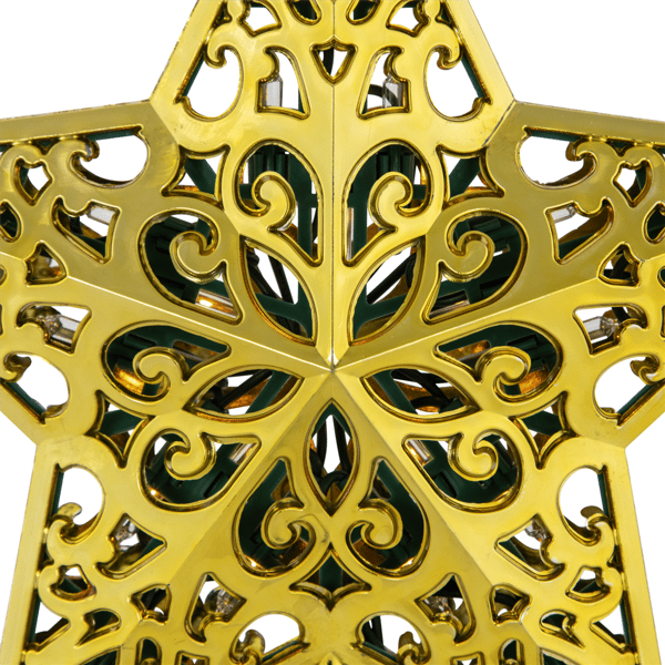 Northlight LED Lighted Gold Star Christmas Tree Topper