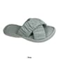 Womens Gold Toe Rouched X-Slide Slippers - image 3
