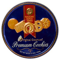 Orignal Gourmet Blue Premium Cookie Tin - 48oz.