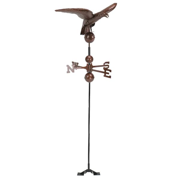 DAK 36in. Polished Eagle Outdoor Garden Weathervane - image 
