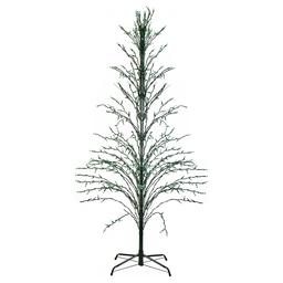 Northlight 9ft. Black Pre-Lit Artificial Cascade Christmas Tree