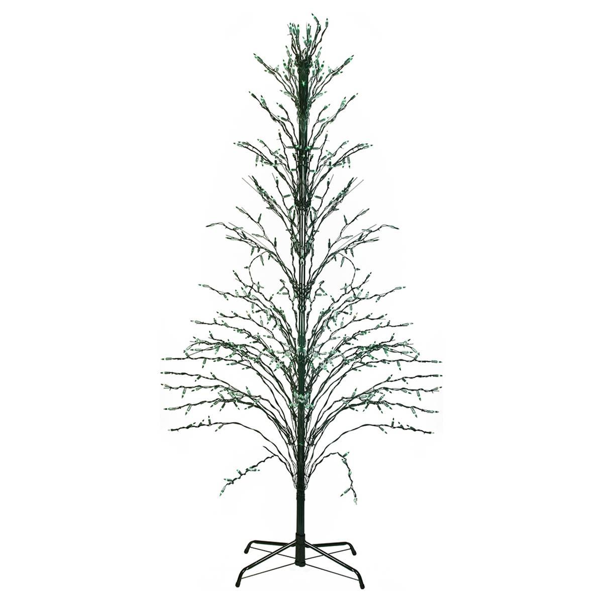 Northlight 9ft. Black Pre-Lit Artificial Cascade Christmas Tree