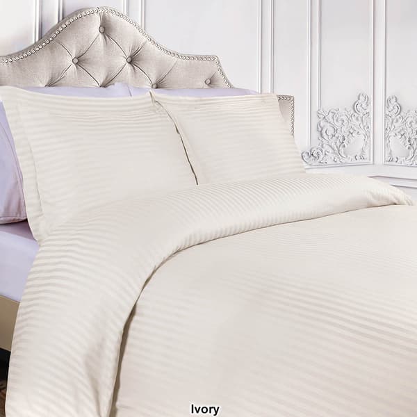 Superior 400 Thread Count Stripe Egyptian Cotton Duvet Cover Set