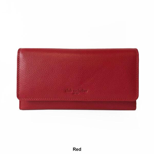 Womens Club Rochelier Leather Chequebook Wallet