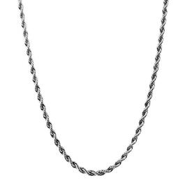 Wearable Art Silver-Tone Rope Chain Necklace