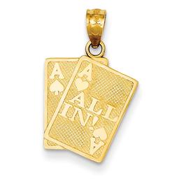 Gold Classics(tm) 14k. Ace of Hearts & Spades Pendant