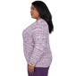 Plus Size Alfred Dunner Vail Space Dye Rib Knit Sweater - image 4