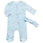 Baby Girl &#40;NB-9M&#41; Little Me&#40;R&#41; Daisies Footie w/ Headband - image 1