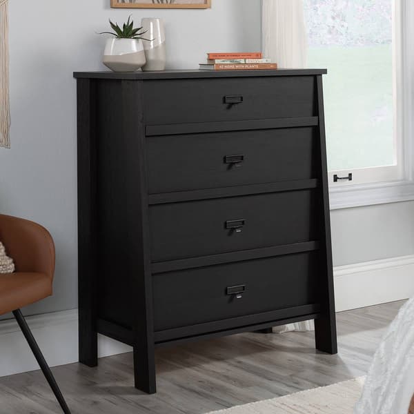 Sauder Trestle 4-Drawer Bedroom Chest