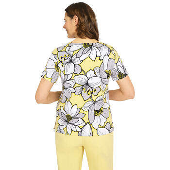 Womens Alfred Dunner Summer In The City Dramatic Flowes Tee - Boscov's