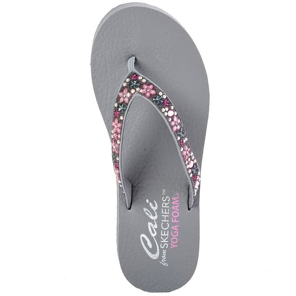 Womens Skechers Meditation Dancing Daisy Flip Flops