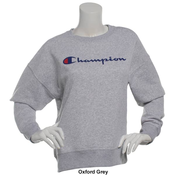Womens Champion Powerblend Crew Neck Sweatshirt