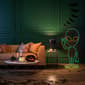 National Tree 40in. Halloween Neon Style Alien Decoration - image 3