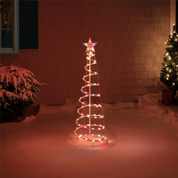 Northlight 4ft. Lighted Spiral Christmas Tree with Star Topper