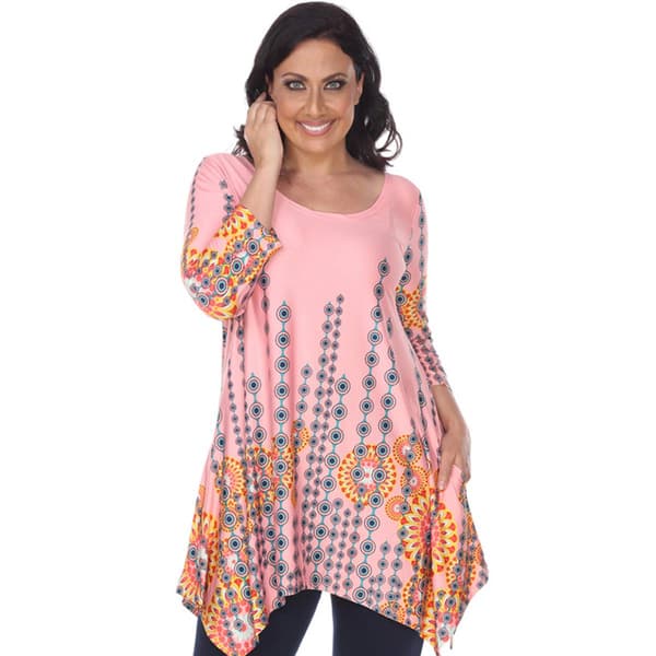 Plus Size White Mark Rella Tunic Top - image 