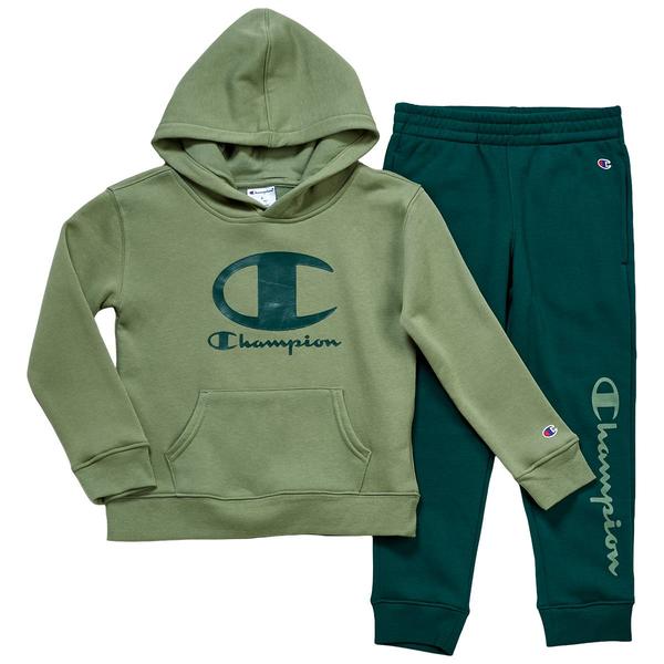 Boys (4-7) Champion® Tonal Hoodie Set - Botanical