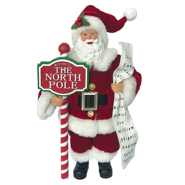 Santa's Workshop 12in. North Pole Santa Claus - image 