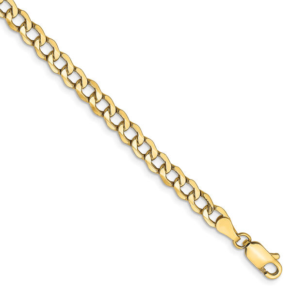Mens Gold Classics&#8482; 4.3mm. 14k Semi Solid Curb Link Necklace