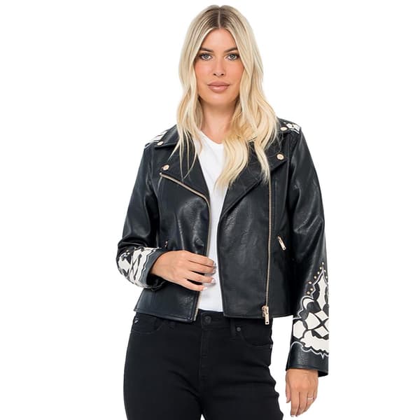 Juniors Stoosh Vegan Leather Moto Jacket