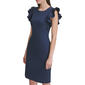 Womens Tommy Hilfiger Ruffle Sleeve Crepe Sheath Dress - image 1