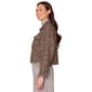 Womens Democracy Patch Pocket Fray Hem Cropped Jacket - image 3