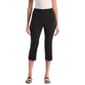 Womens Rafaella Pull On Capri W Three Btn Detail - Black - image 1