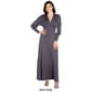 Womens 24/7 Comfort Apparel V-Neck A-Line Dress - image 6