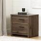 South Shore Tao Natural Walnut 2-Drawer Nightstand - image 2