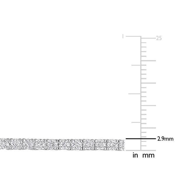 Sterling Silver 12 1/2ctw. Dew Moissanite Tennis Necklace