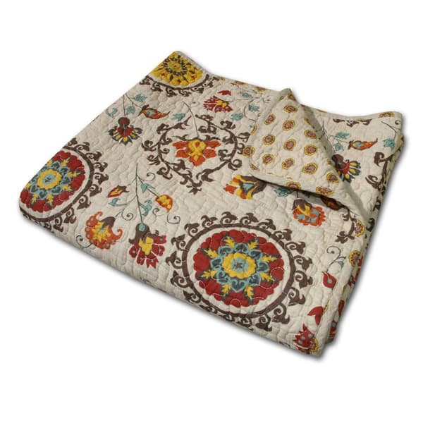 Greenland Home Fashions&#8482; Andorra Reversible Quilted Throw